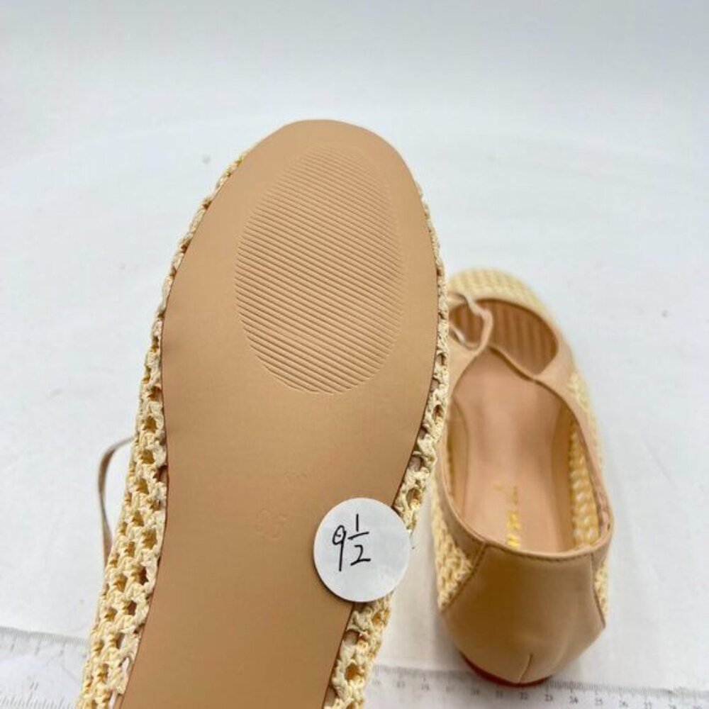 Women Cute Bowtie Closed Square Toe Mary Jane Flats Slip On Cutout Ballet Flat S - Picture 5 of 6